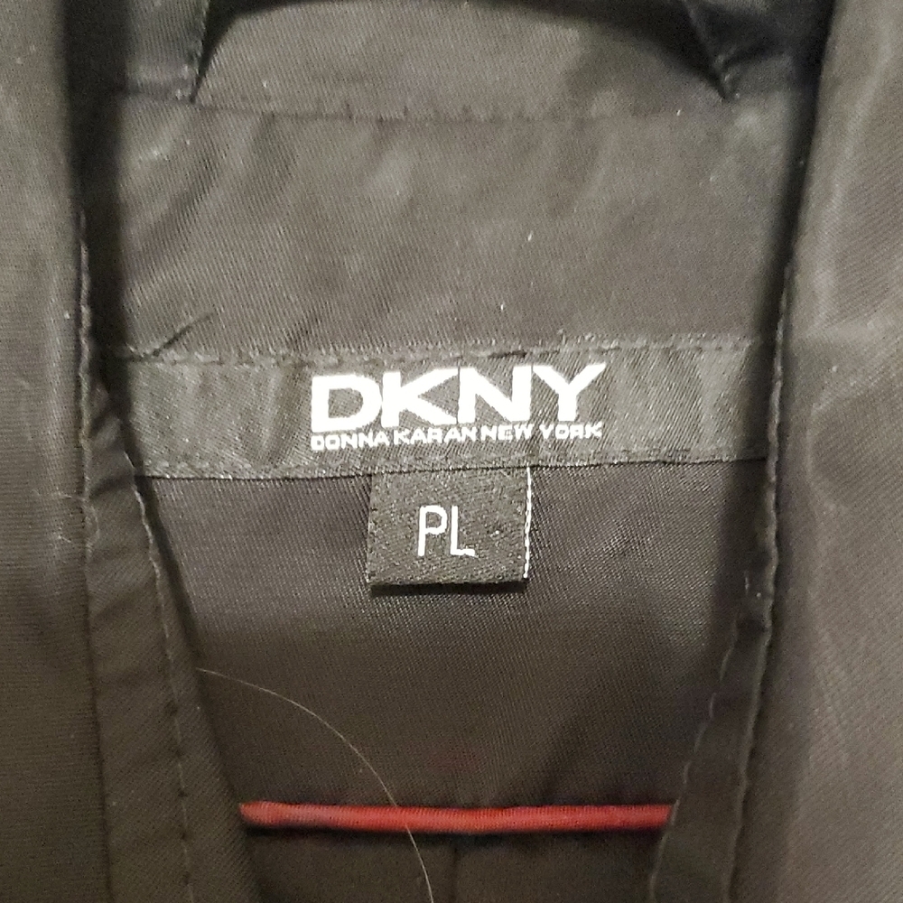 DKNY Charcoal Trench Coat - Picture 2 of 8